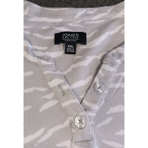 Jones New York Women’s Sleep Shirt Size XXL Short Sleeve Top Only - Picture 3 of 8